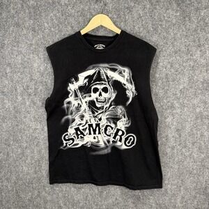 Sons of Anarchy SAMCRO Muscle Tank Mens L‎ Black 2015